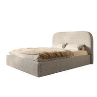 BETT 180x200 - Polsterbett mit Bettkasten und Holzrahmen - Modern Betten - Eleganter Puente-Stoff - Kollektion Verona - Beige Melange - Beige, Holz/Textil (180/200cm) - Alpi-Möbel