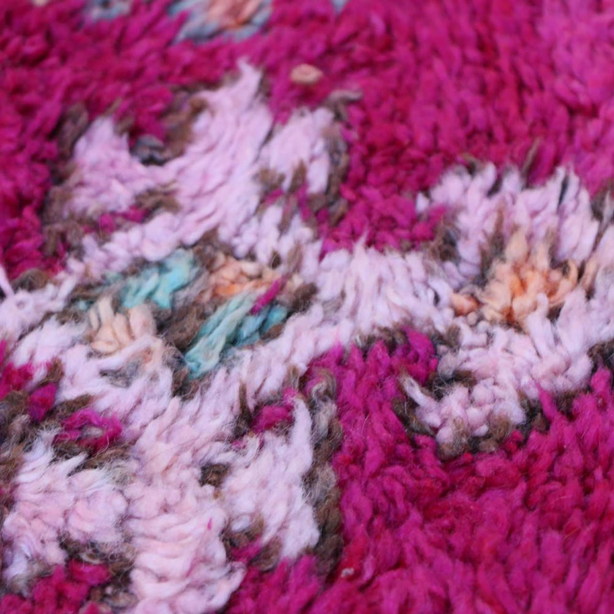 BERBERTEPPICH aus reiner Wolle 202x 424 cm - Pink, Naturmaterialien (202/424cm) - AFK Living