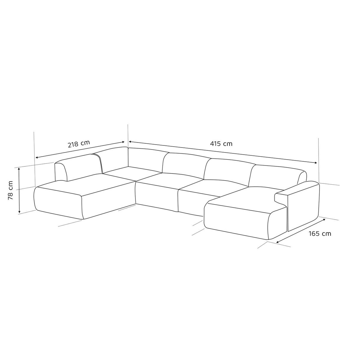 WOHNLANDSCHAFT DOVE Chenille-Stoff in Hellgrau - Hellgrau, Holzwerkstoff/Kunststoff (300/85/200cm) - Idohome