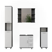 KOUPELNOVÝ NÁBYTEK Ilias Antracitová/bílá - bílá/antracitová, kompozitní dřevo (60.2/60.8/33cm) - Vicco