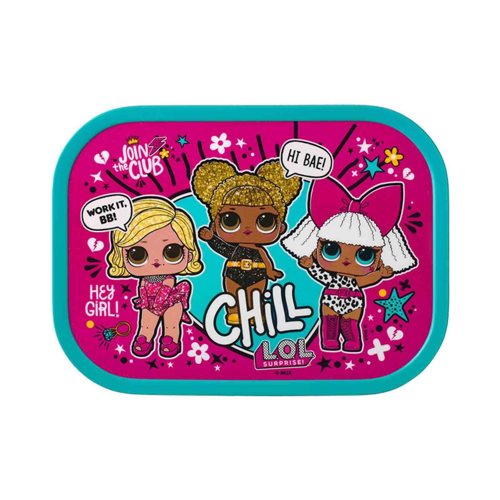 BROTDOSE Campus L.O.L. Surprise 700 ml - Türkis/Pink, Kunststoff (13.2/6.1/17.8cm) - Mepal