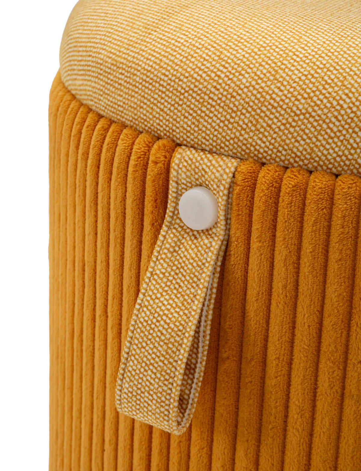 POUF mit Stauraum Bolzano - Orange, Textil (38/38/38cm) - Mauro Ferretti