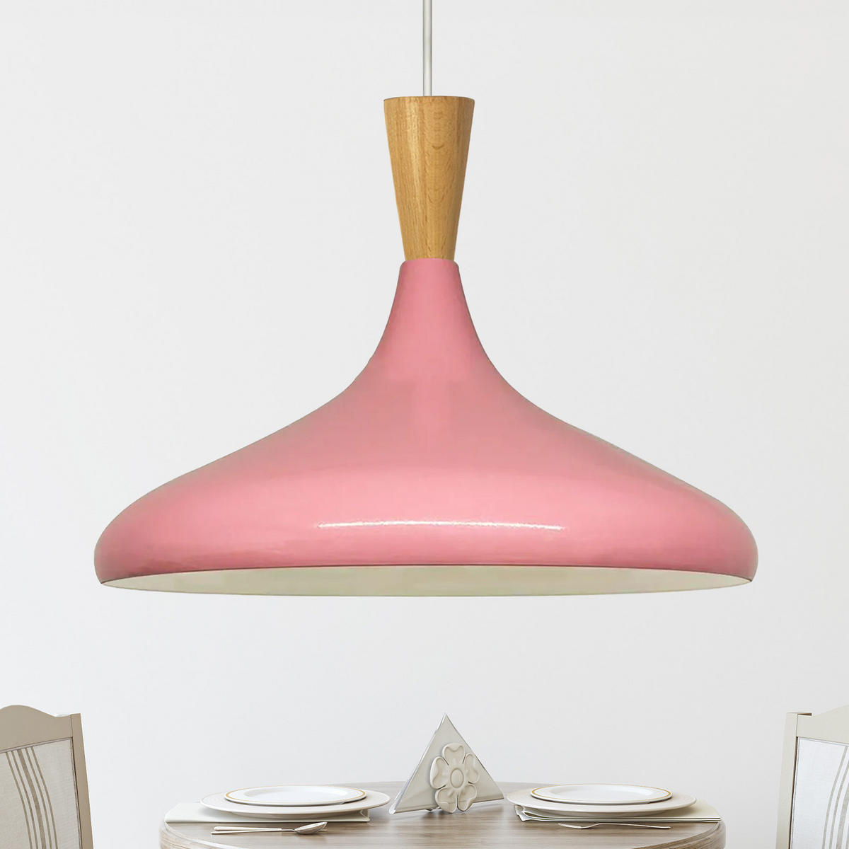PENDELLEUCHTE Lirona - Pink, Metall (35/35/30cm) - Bamyum