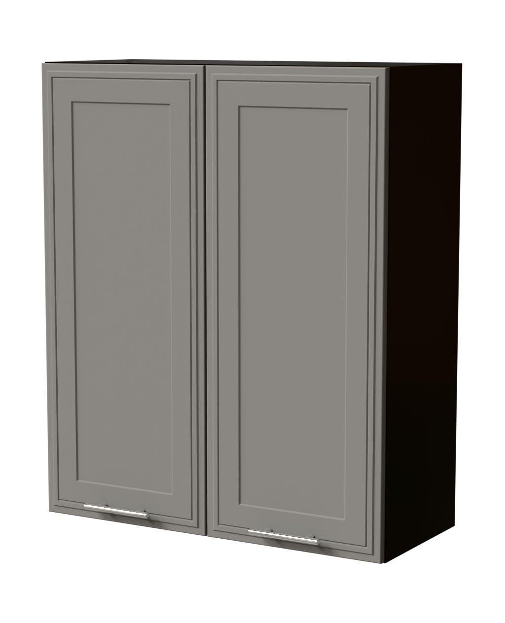 HÄNGESCHRANK Salo W4/80 Schwarz / Dust Grey Matt 80 / 32,5 / 96cm - Schwarz/Grau, Holz/Holzwerkstoff (80/96/32.5cm) - Feldmann-Wohnen