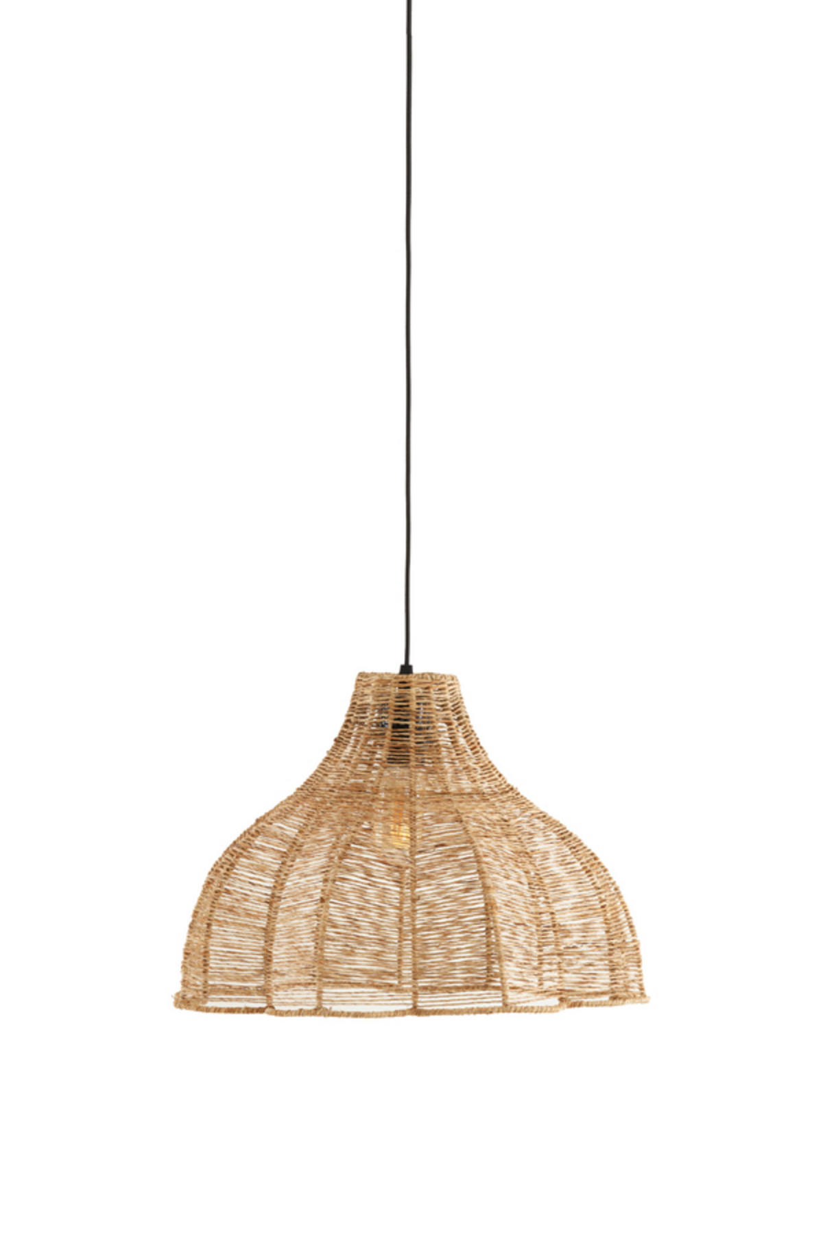 LAMPENSCHIRM Tonoda Braun Ø43/29 cm - Braun, Textil (43/43/29cm) - Light & Living