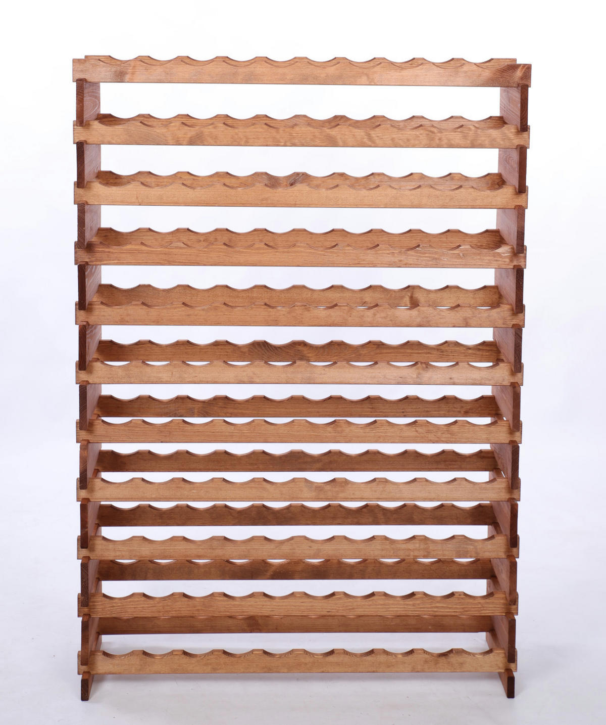 WEINREGAL VINOTECA FLEX PRO HxBxT 149x103x28 110 Flaschen auf 11 Ebene Braun geölt - Braun, Holz (103/149/28cm) - PROREGAL