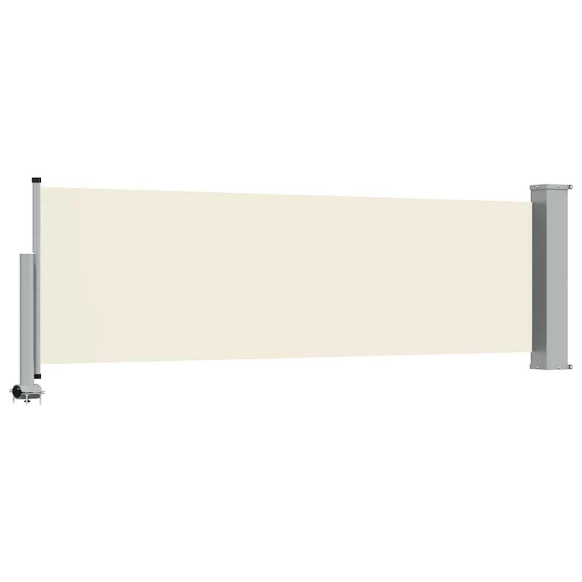 SEITENMARKISE Ausziehbare 80/300 Cm Creme - Creme, Textil (80/300cm) - vidaXL