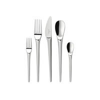 TAFELBESTECK NewMoon silber 180er Set - Silberfarben, Metall - Villeroy & Boch