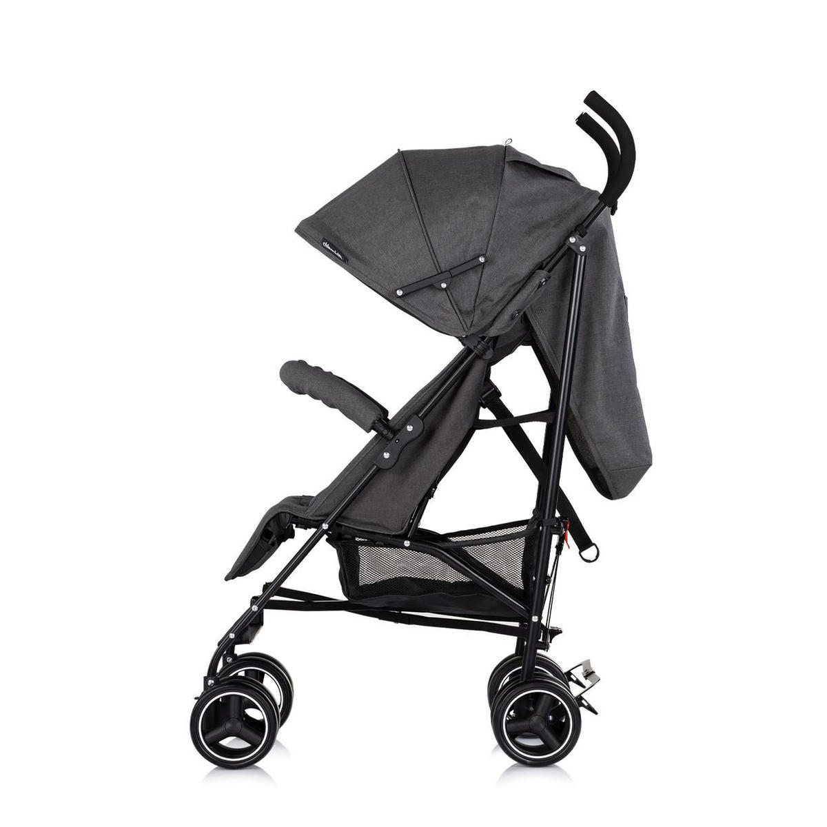 BUGGY Milano grau dunkelgrau Buggy bis 22 kg, Rückenlehne verstellbar, faltbar - Grau, Metall (60/49/105cm) - Chipolino