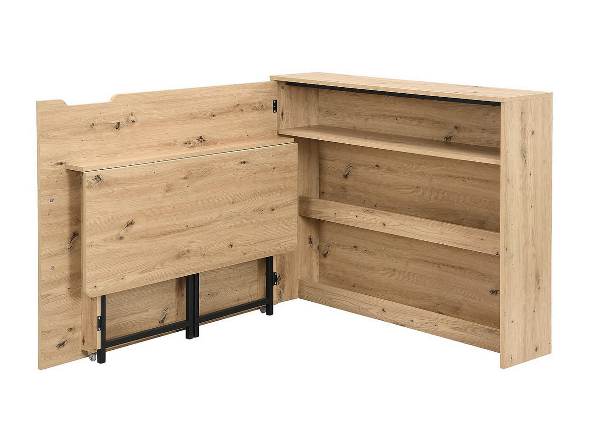 ECKSCHREIBTISCH Klappbar - MDF - Natur - RELIMY - Naturfarben, Holz (27/115/93cm) - Vente-Unique
