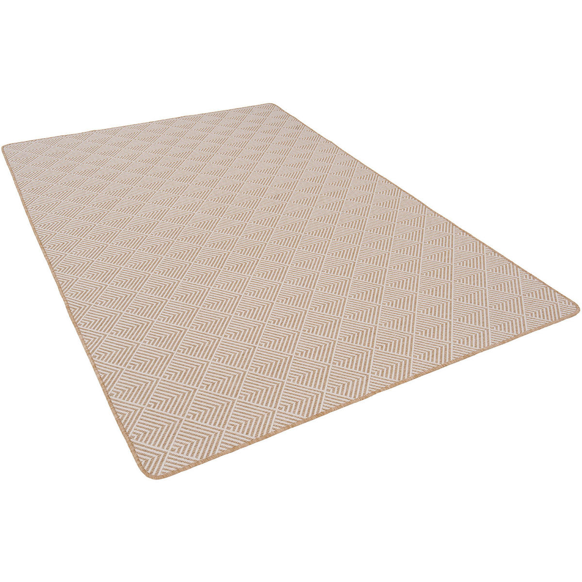 IN- UND OUTDOOR TEPPICH BEIDSEITIG NEWPORT MODERN - Nussbaumfarben, Textil (133/133cm) - Snapstyle