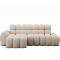 ECKSOFA Lorveno L - Creme (Jarell 20) - Creme, Holzwerkstoff (283/165cm) - Möblo