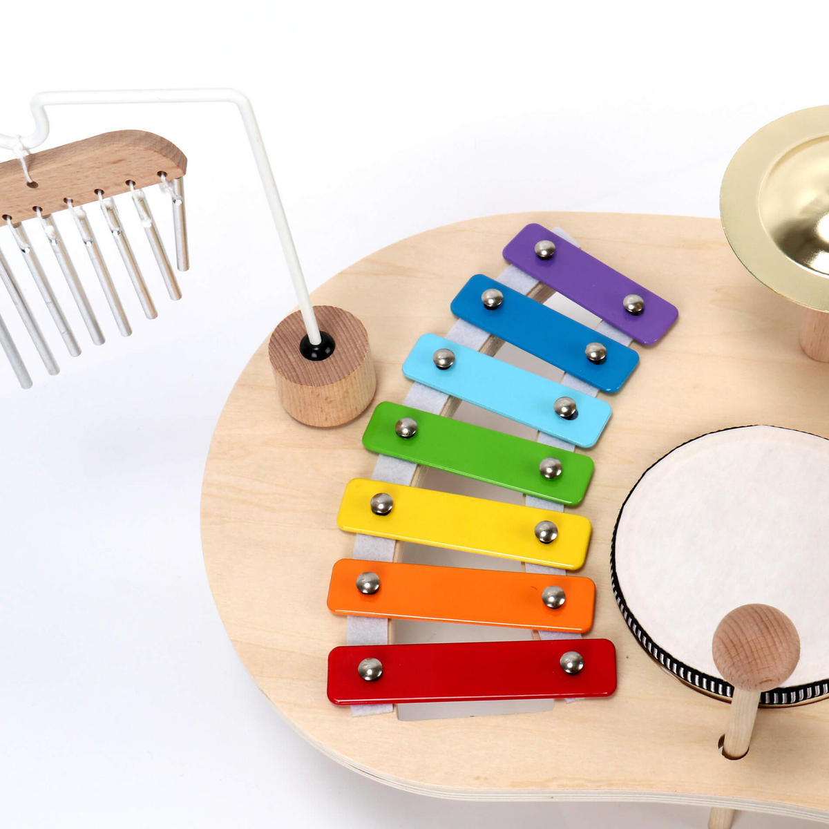 KINDERMUSIKSET 23/39/8 cm - Multicolor, Holz (39/23cm)