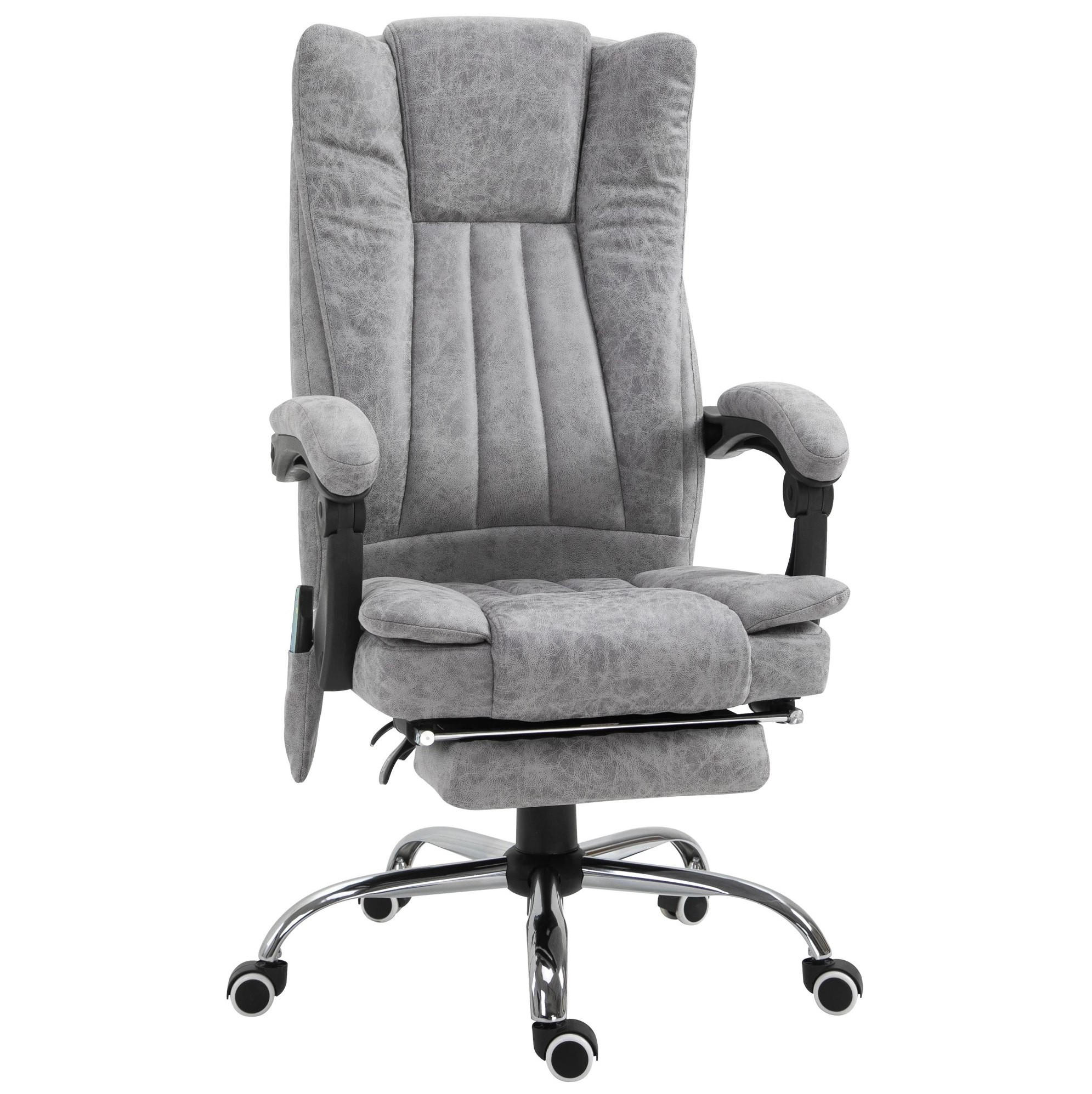 DREHSTUHL 67/62/113-120 cm in Grau mit Massage- und Heizfunktion - Grau, Kunststoff (67/113/62cm) - Flora Grace