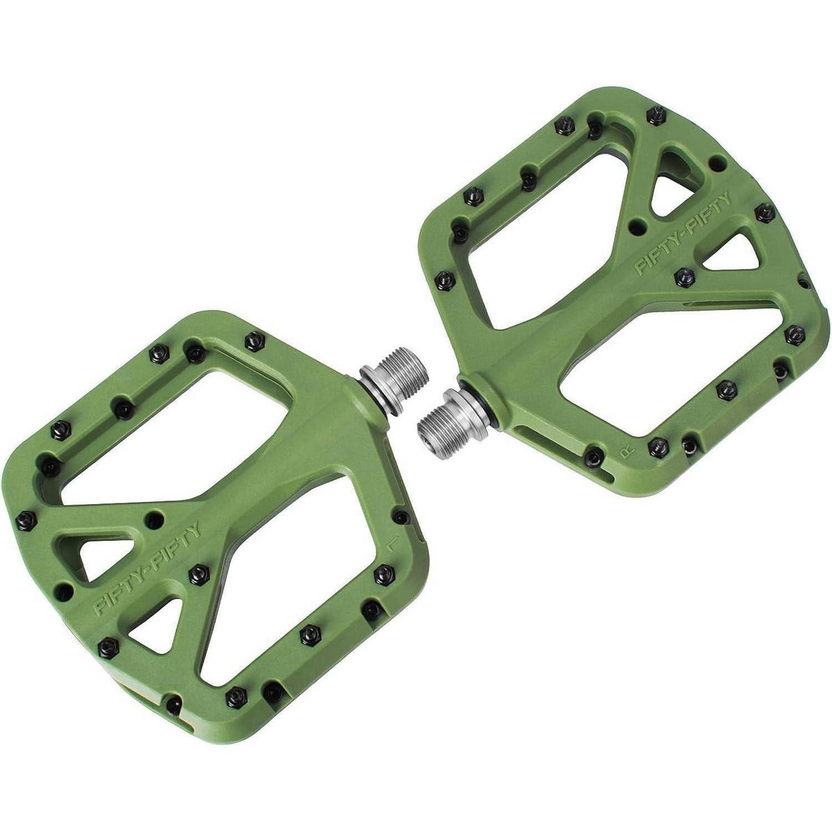 FAHRRADPEDALE Nylon Composite Olive Grün - Olivgrün, Kunststoff (10.6/1.5/10.4cm)