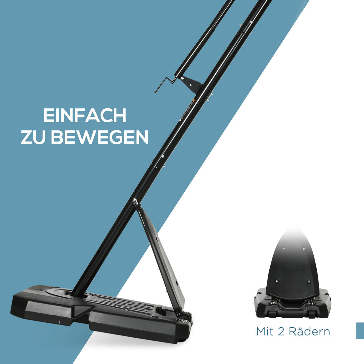 BASKETBALLKORB - Schwarz, Metall (70.5/111cm) - SPORTNOW