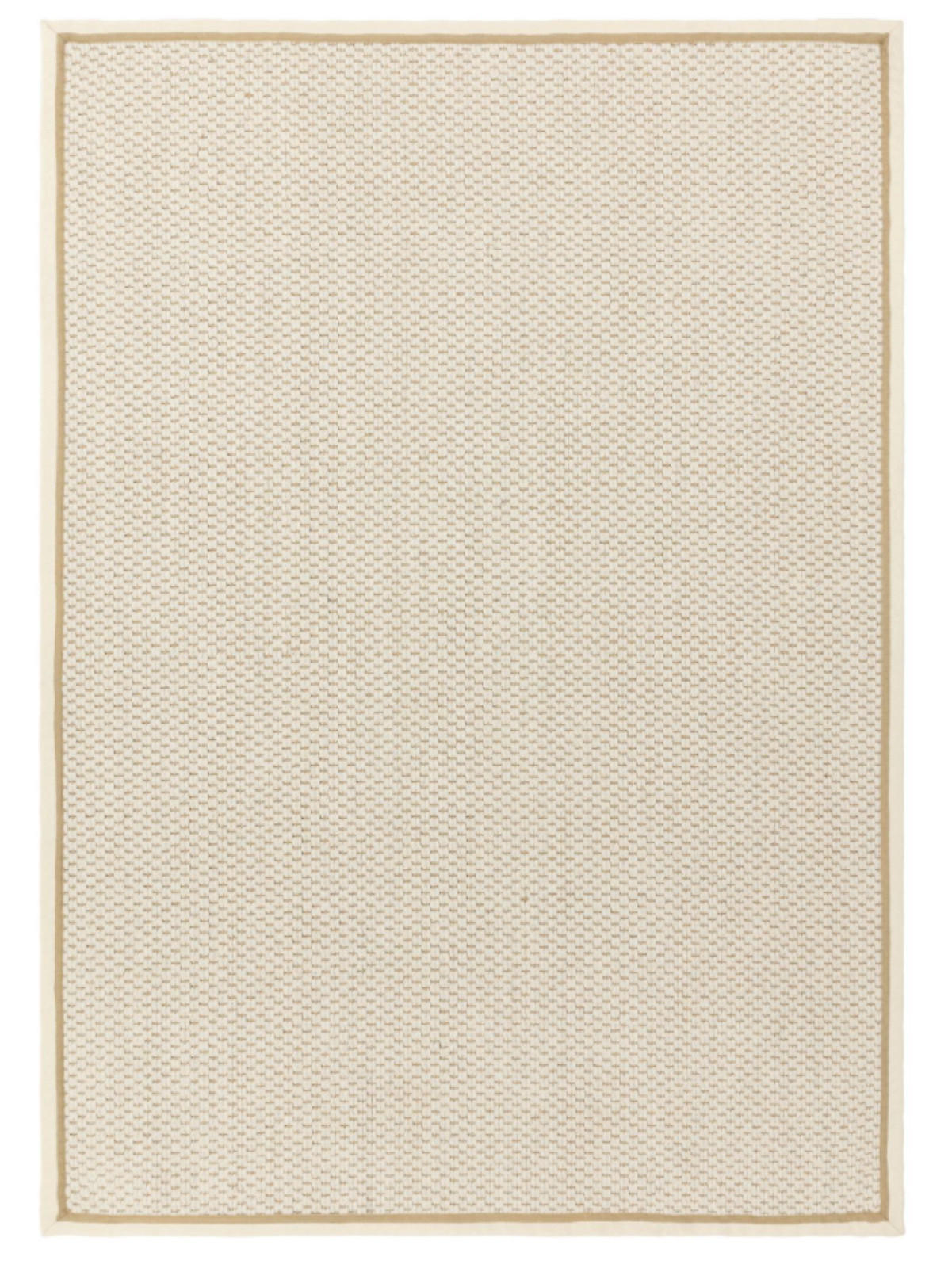 TEPPICH modern Wohn-/Schlafzimmer Wolle & Naturfaser ROKA Weiß 68x240 cm - Weiß, Naturmaterialien (68/240cm) - Novatrend