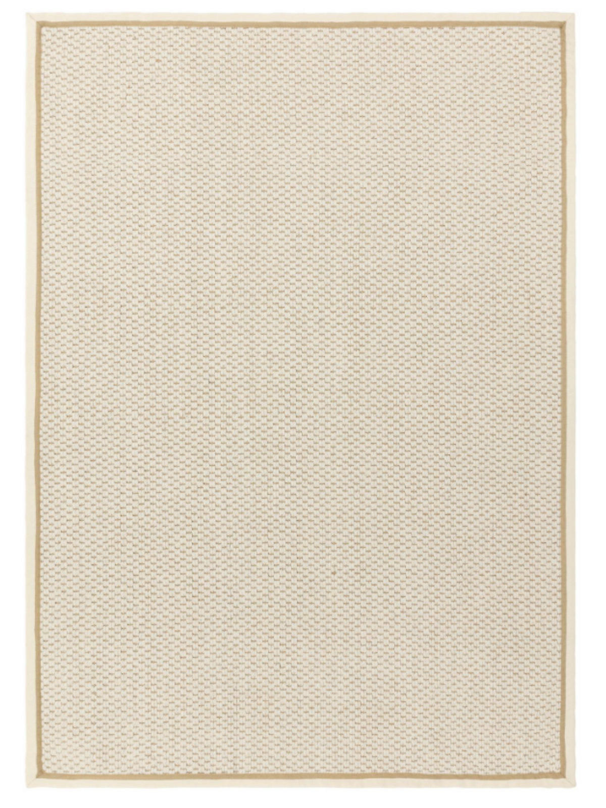 TEPPICH modern Wohn-/Schlafzimmer Wolle & Naturfaser ROKA Weiß 200x290 cm - Weiß, Naturmaterialien (200/290cm) - Novatrend