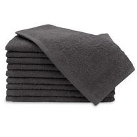 GÄSTETÜCHER, 10er-Set, 30x50 cm, 100% Baumwolle, Grau - Graphitfarben, Textil (30/50cm) - Zollner