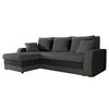 ECKSOFA Kris Lux - Anthrazit/Schwarz, Holz/Kunststoff (238/147cm) - MIRJAN24