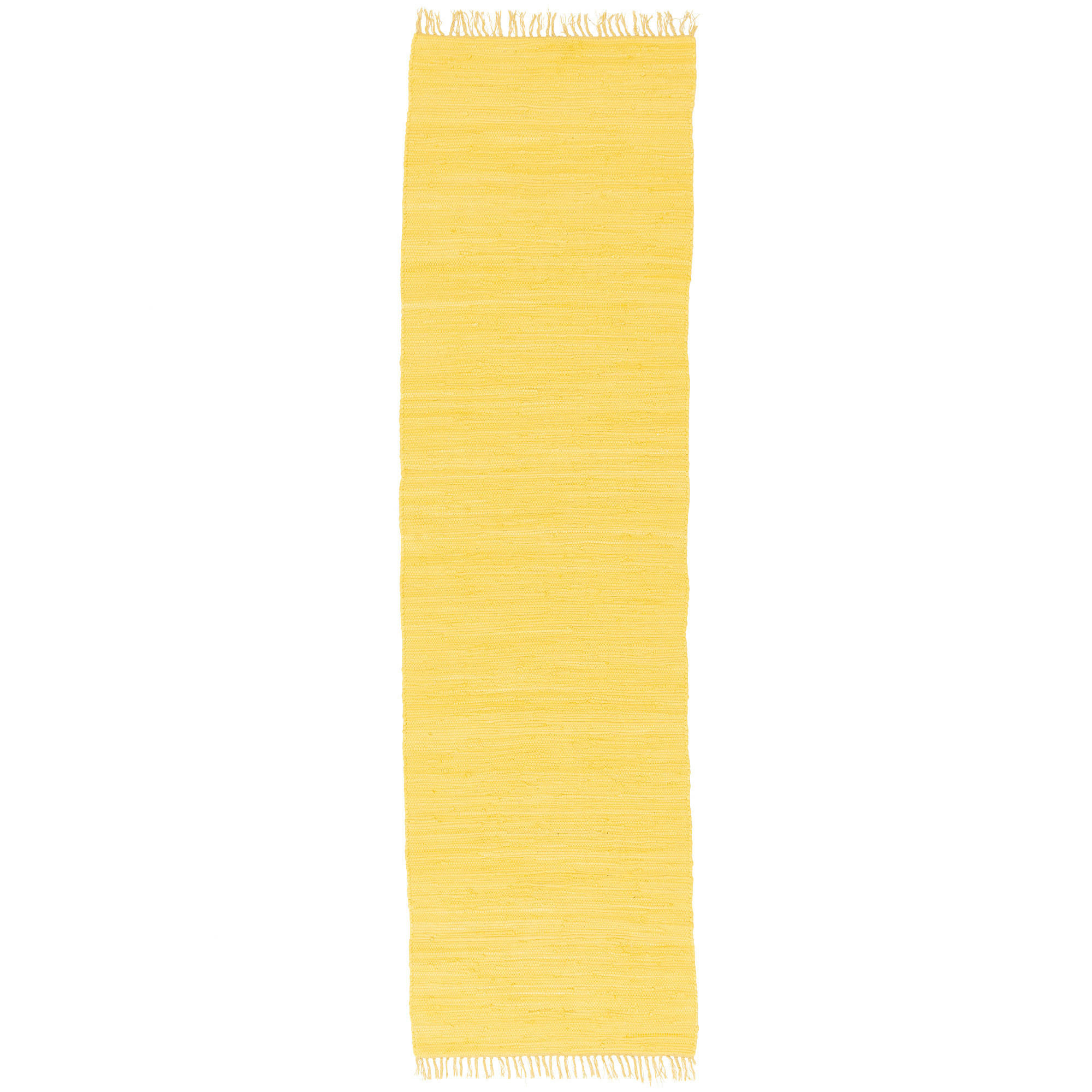 BAUMWOLLE NATUR TEPPICH LÄUFER JOLLY COTTON - Gelb, Textil (70/140cm) - Pergamon