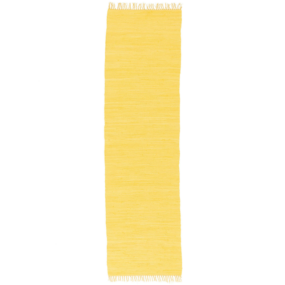 BAUMWOLLE NATUR TEPPICH LÄUFER JOLLY COTTON - Gelb, Textil (70/140cm) - Pergamon