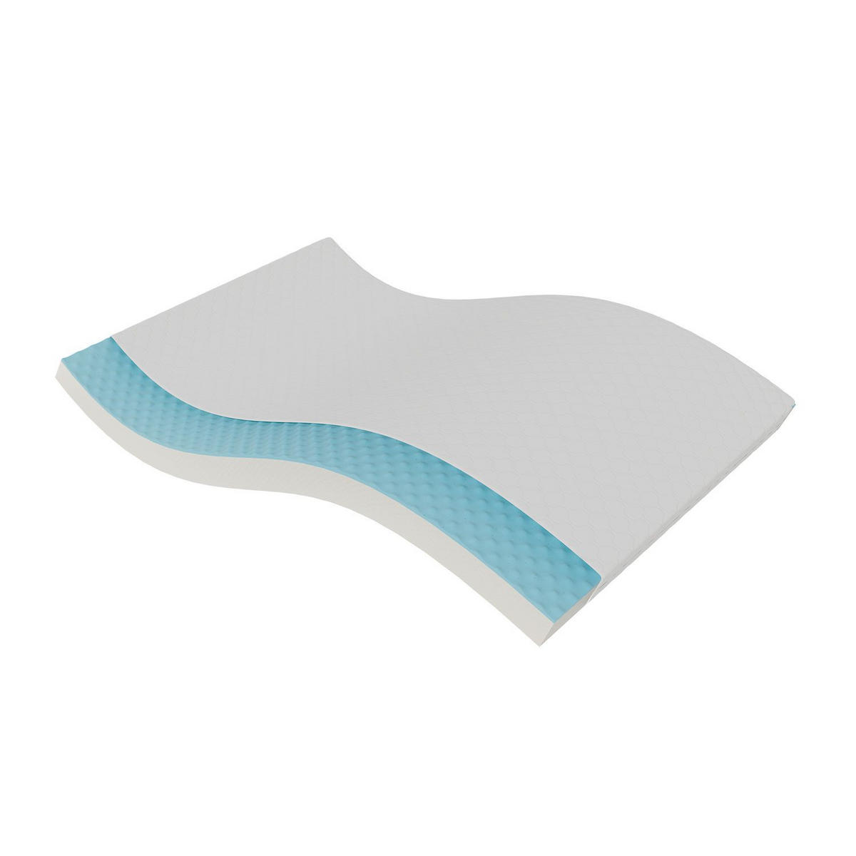 KALTSCHAUMMATRATZE 120x200 cm - Weiß, Textil (160/200cm) - Juskys
