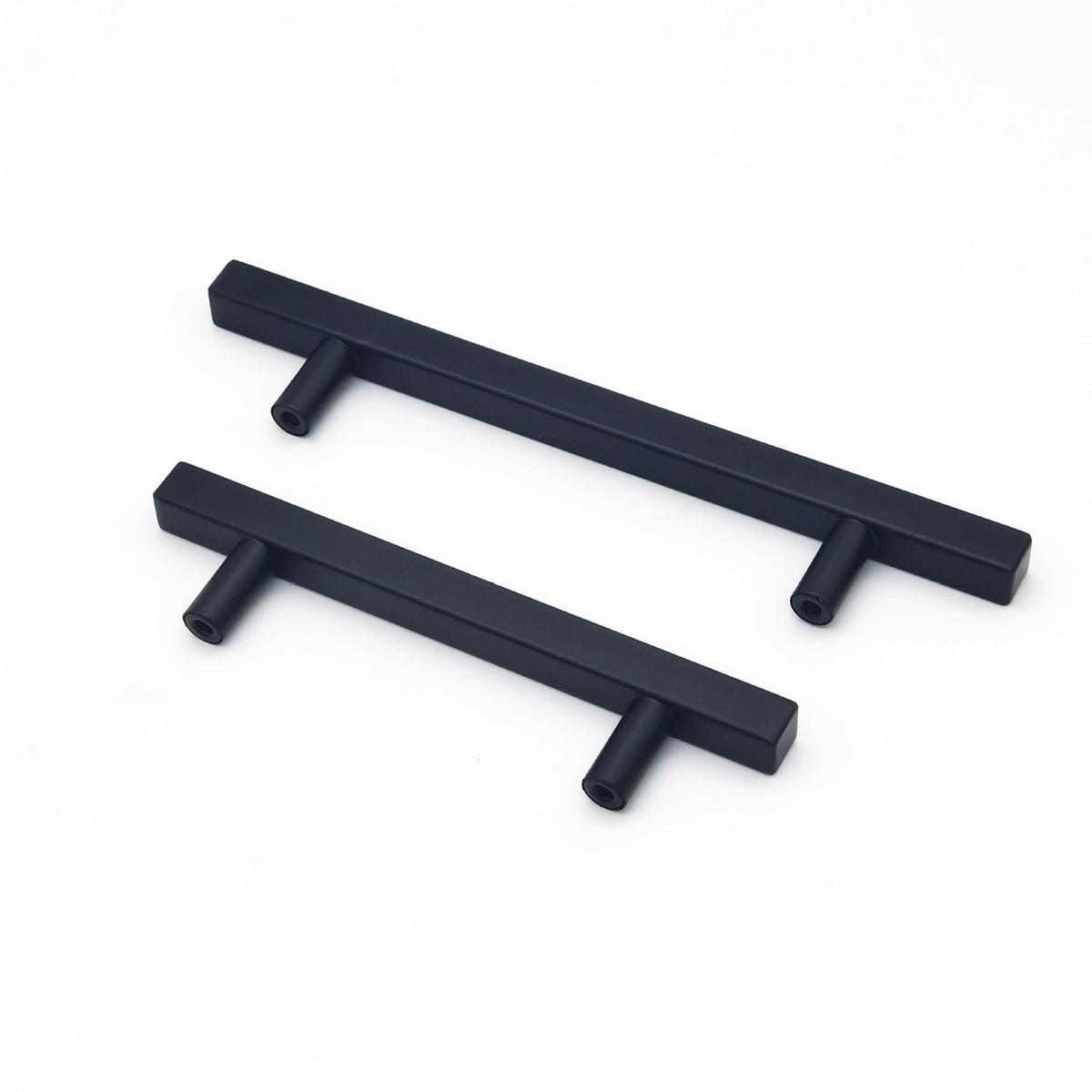 MÖBELGRIFF Schwarz 10er-Set 128 mm Edelstahl - Schwarz, Metall (1.2/3.5/18.8cm)