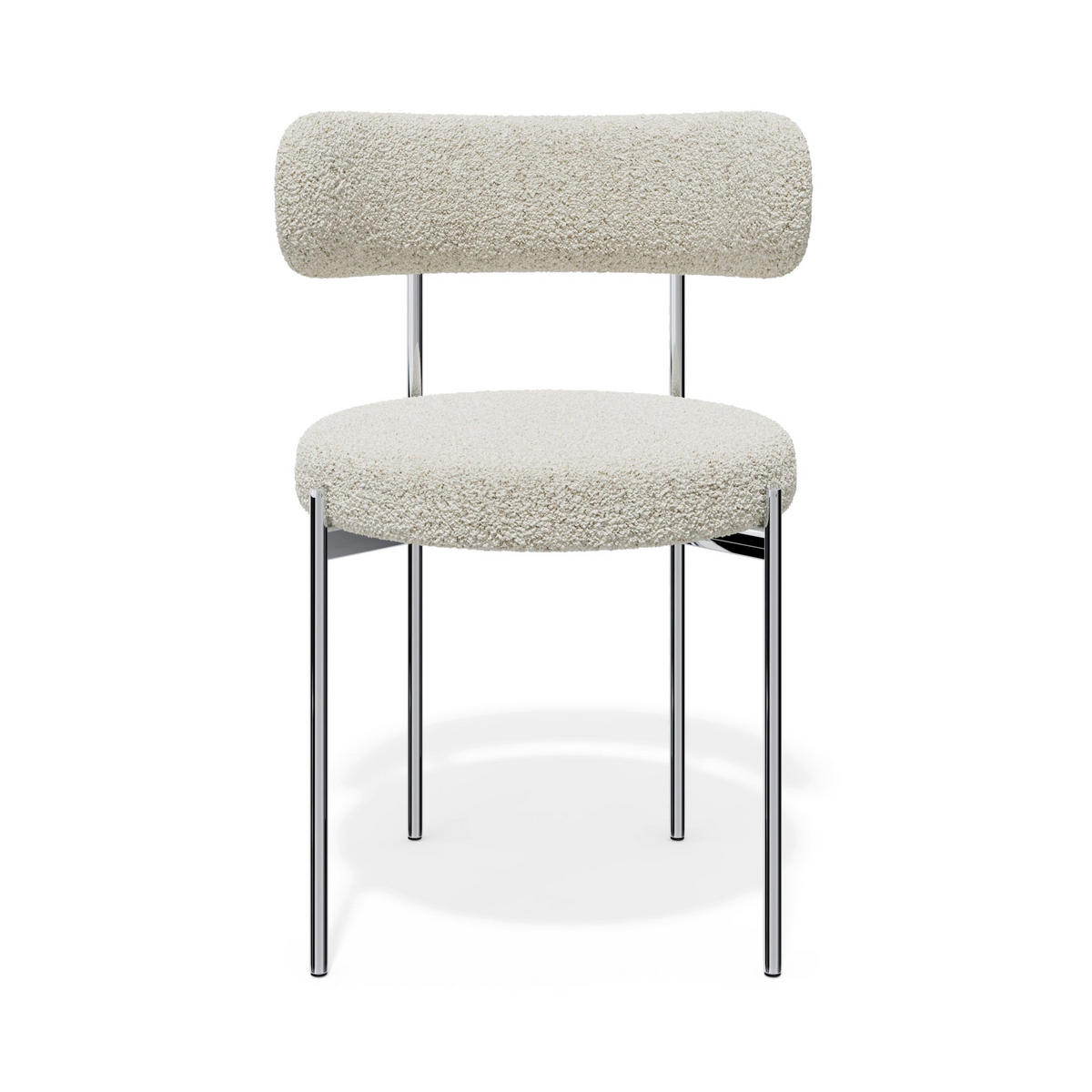 STÜHLE 2er Set MUSE Frottee Creme 52cm - Creme, Textil (52/76.5/45.5cm) - Premium Interiors
