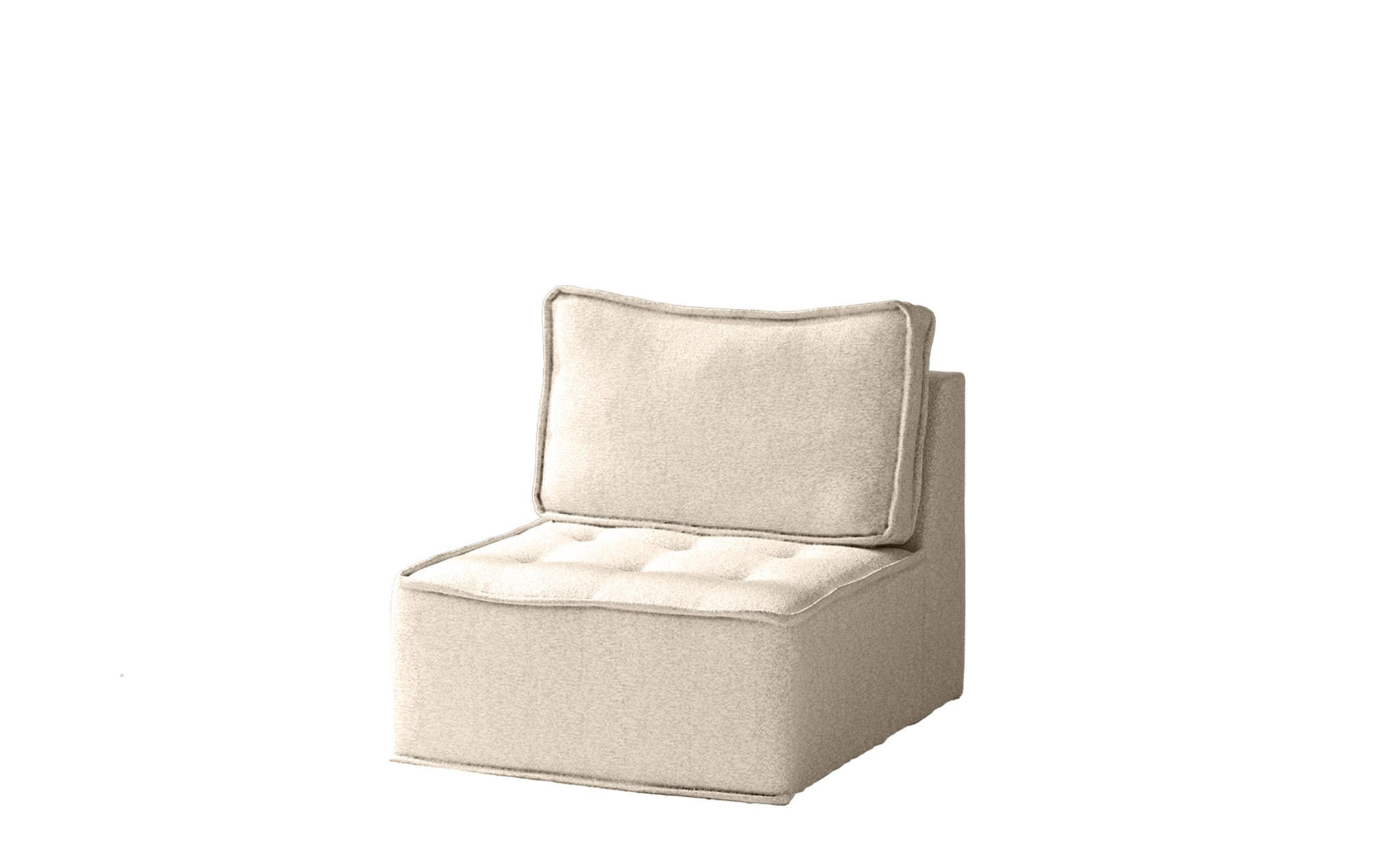Fun Möbel Sessel Creme 80x85x90 cm
