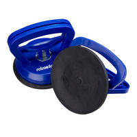 2XSAUGHEBER - Blau, Kunststoff (12/10/12cm) - Relaxdays