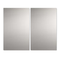 HERDABDECKPLATTE, silber, Edelstahl - Edelstahlfarben, Metall (27.5/48/27.5cm) - bremermann