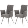 ESSZIMMERSTUHL Grau 2er-Set - Grau, Textil (64/98/58cm) - MCW