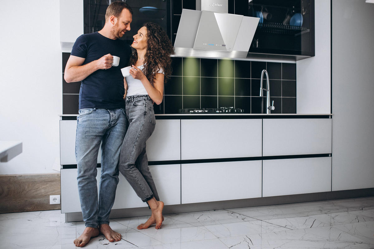 WANDHAUBE AT 8438 FW Eco Edelstahl 90 cm - Edelstahlfarben, Glas/Metall (80/78/37.5cm) - Kaiser Küchengeräte