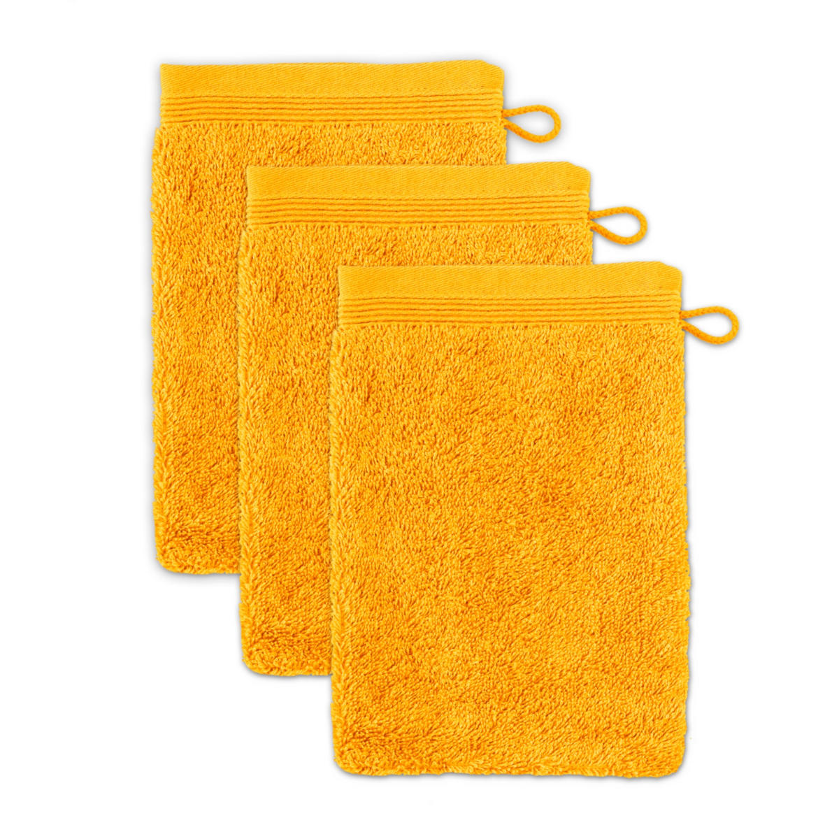 WASCHHANDSCHUH SUPERWUSCHEL 3ER PACK - Goldfarben, Textil (15/20cm) - MÖVE