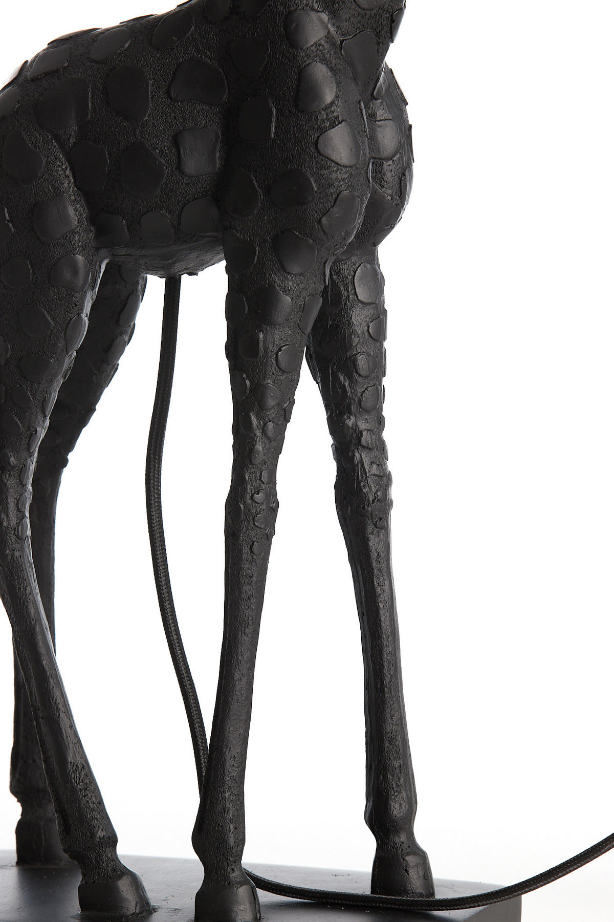 TISCHLAMPE Giraffe Schwarz Ø28/68 cm - Schwarz, Kunststoff (28/20/68cm) - Light & Living