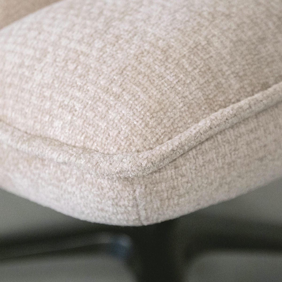 SESSEL Vince Beige 74/63/91 cm - Creme, Textil (63/91/74cm) - LABEL51