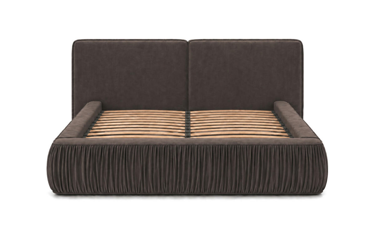 POLSTERBETT 08 140 x 200 cm – Riviera – Bett mit Gasdruckfedern und Stauraum - Bronzefarben, Holz (140/200cm) - ROYAL24_MARKT