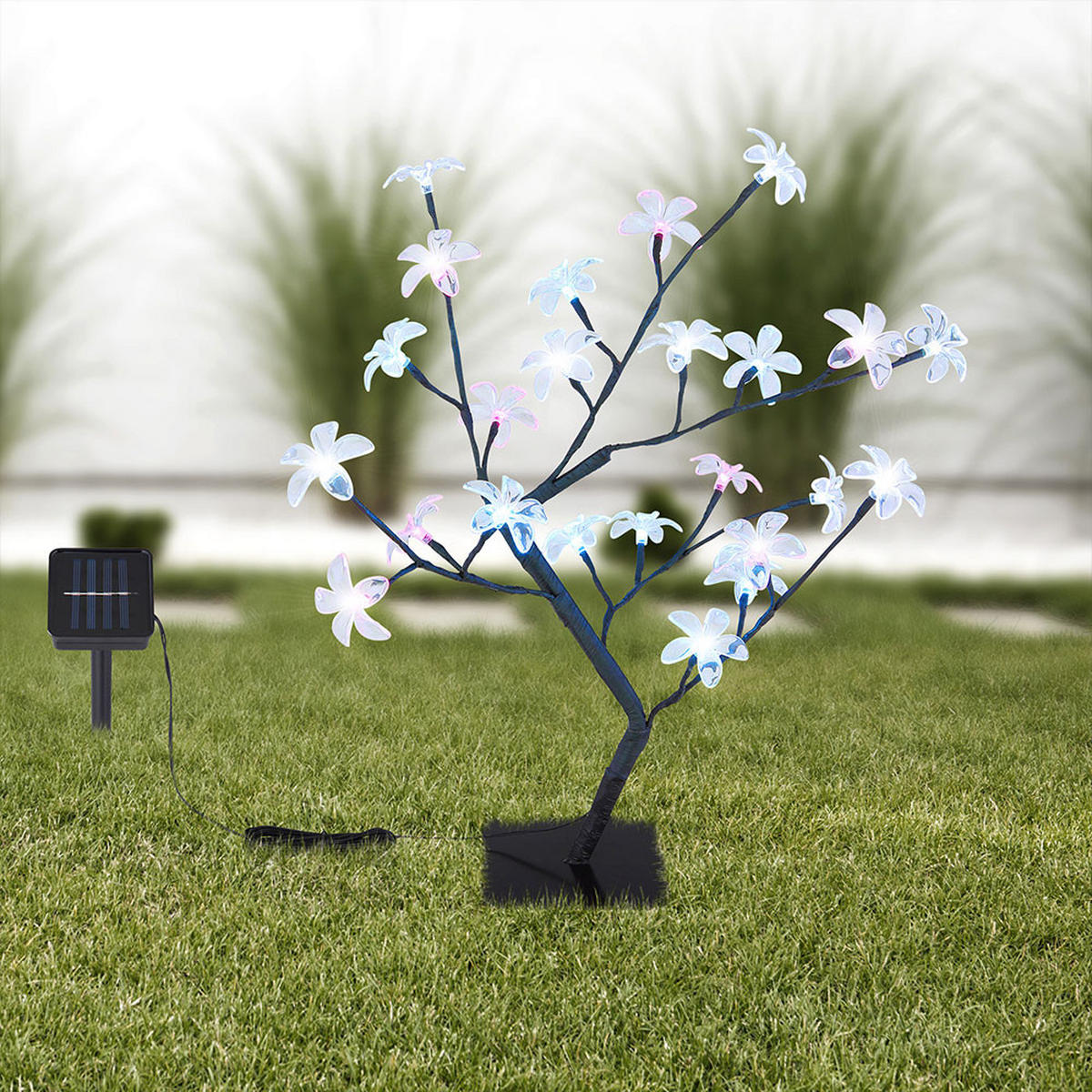 LED AUSSENLEUCHTE Metall Schwarz stehend - Schwarz, Metall (53/65/62cm) - Globo Lighting