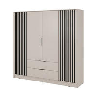 KLEIDERSCHRANK – 206 cm – Nelly – Kaschmir - Kaschmir, Holzwerkstoff (206/200/51cm) - hi-markt