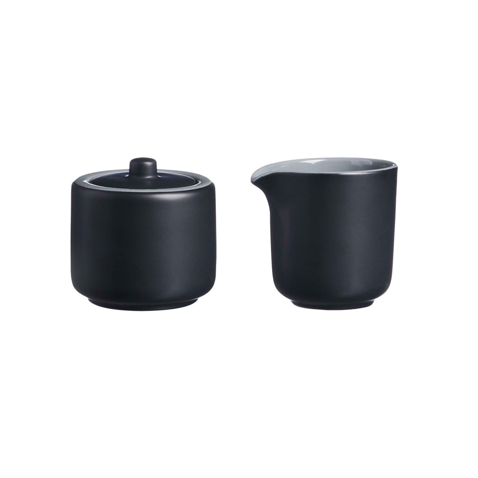 MILCH- UND ZUCKERSET Jasper schwarz 2er Set - Schwarz, Keramik (1/1cm) - Ritzenhoff Breker