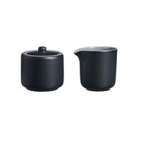 MILCH- UND ZUCKERSET Jasper schwarz 2er Set - Schwarz, Keramik (1/1cm) - Ritzenhoff Breker