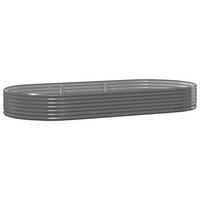 HOCHBEET Verzinkter Stahl 296x140x36 cm Grau - Grau, Metall (296/36/140cm)