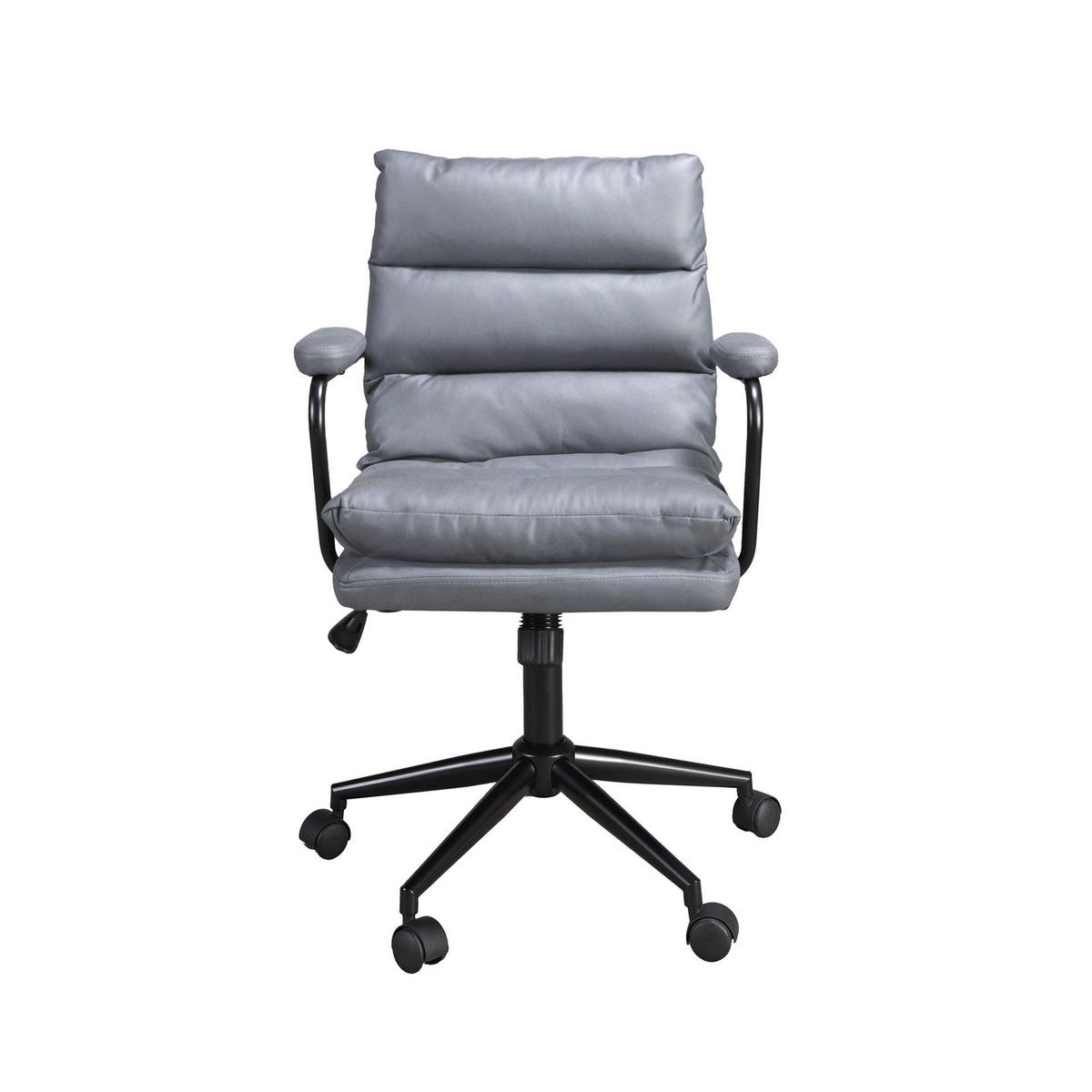 CHEFSESSEL Büro-Drehstuhl grau Stoff 59/63/90 cm - Grau, Textil/Metall (59/90/63cm) - ANGEL CERDA