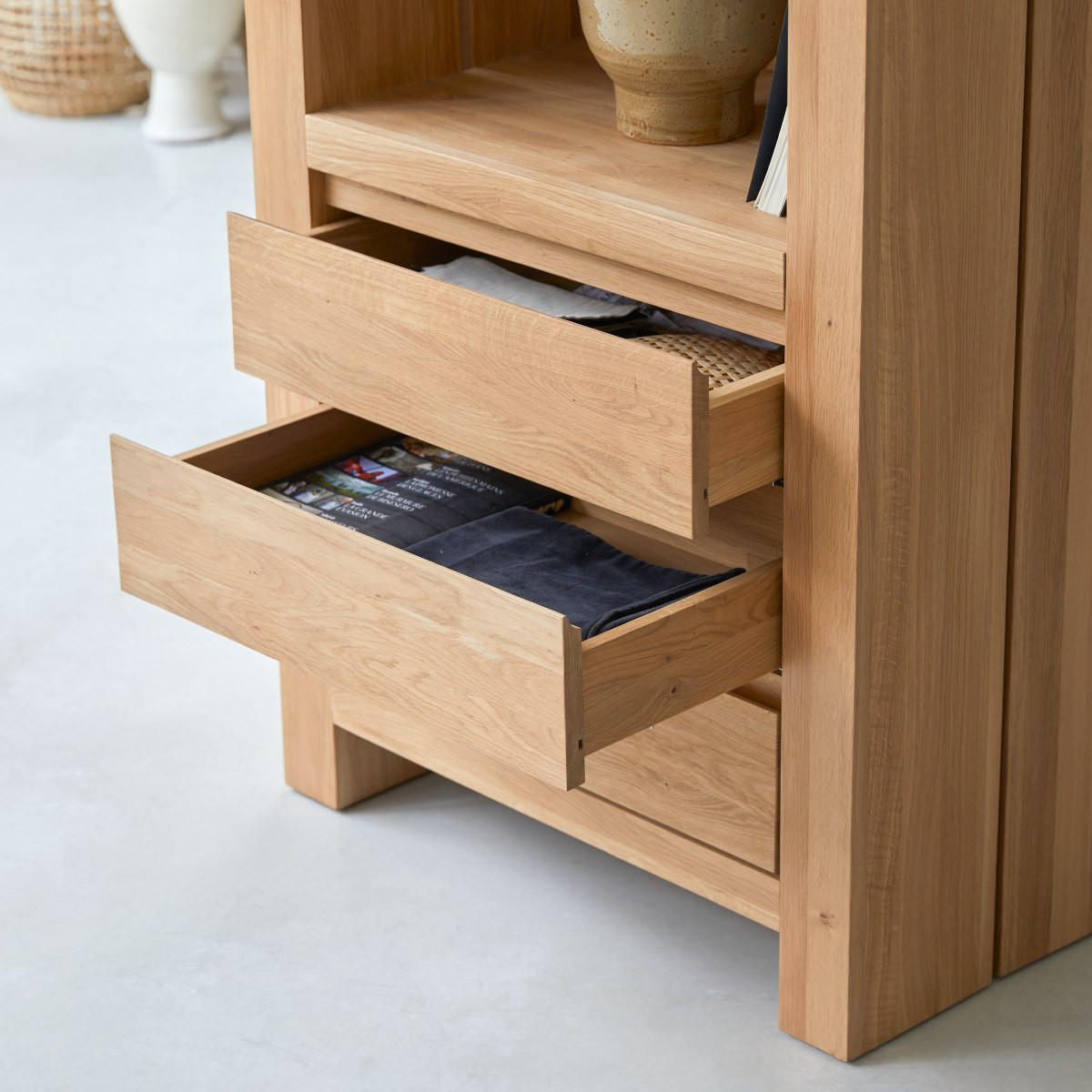 BÜCHERREGAL Eden Natur aus Eiche - Naturfarben, Holz (75/200/40cm) - Tikamoon