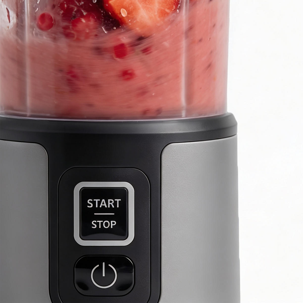 TRAGBARER kabelloser Mini-Mixer MOOTH9 in Dunkelgrau - Dunkelgrau, Metall (8.2/26.6/9.2cm) - HKoenig