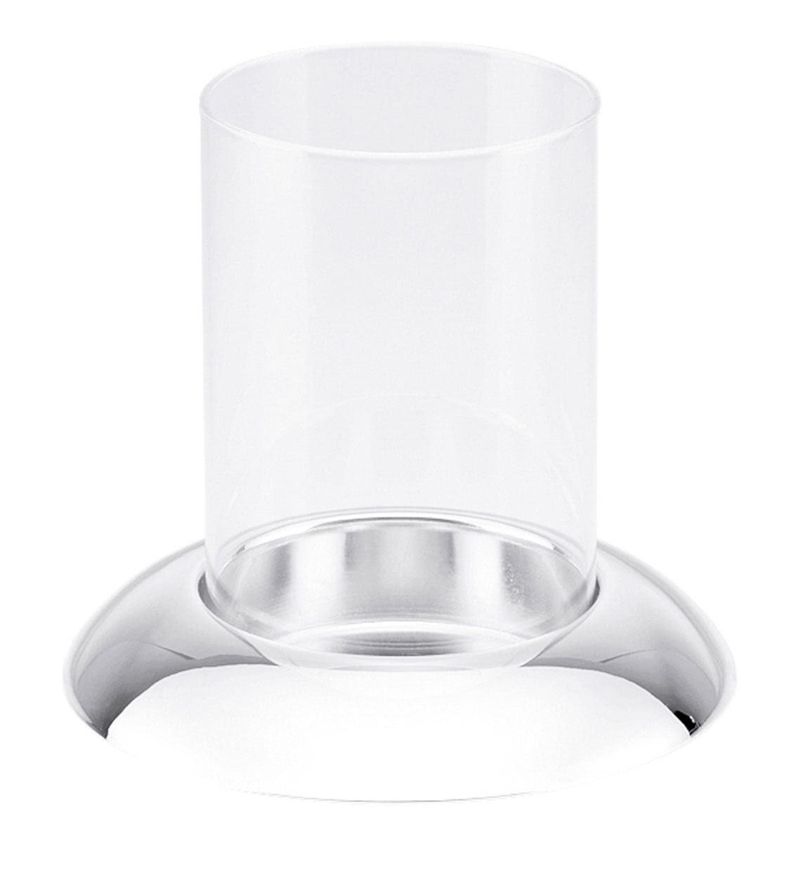 WINDLICHT versilbert glatt poliert, H 13 cm, Ø 13 cm - Silberfarben, Paraffin (13/13/13cm) - Hermann Bauer jun. Kollektion GmbH