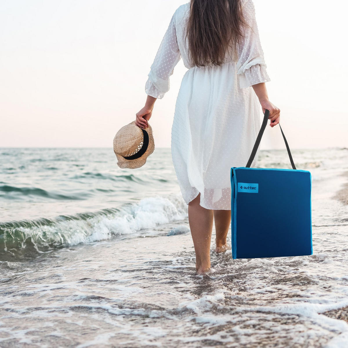 STRANDMATTE 150/49 cm - Dunkelblau, Textil (49/0.5/150cm) - Outtec