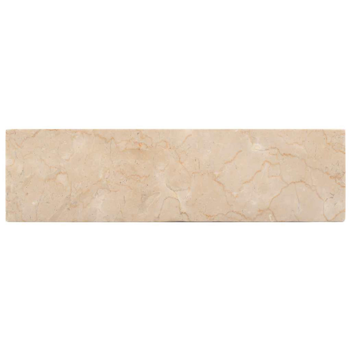 WASCHBECKEN 45/30/12 Cm Marmor Hochglanz-Creme - Creme, Stein (30/12/45cm) - vidaXL