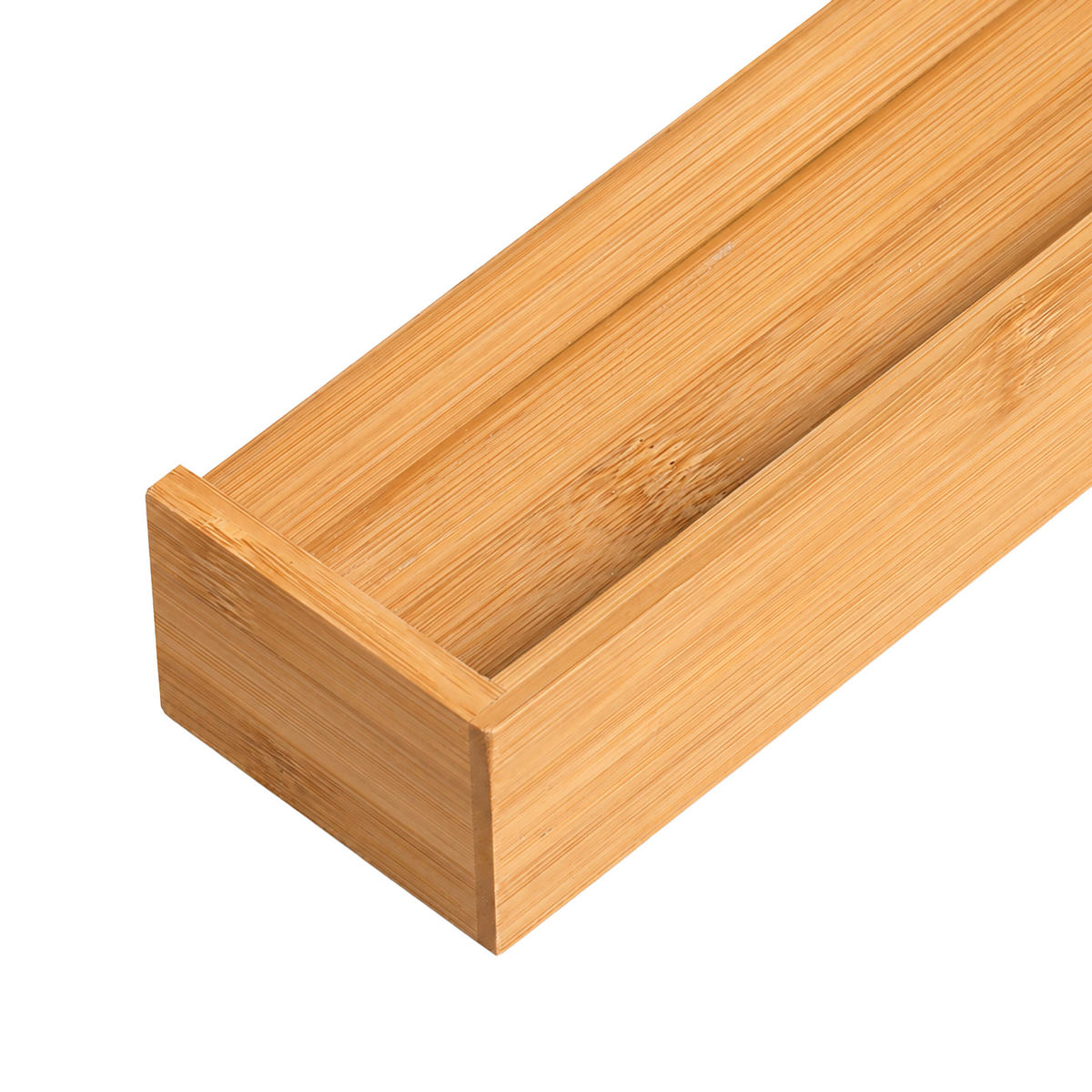 SUPORT pentru chei natural bambus 6 cârlige - maro deschis, lemn/metal (26/5/7cm) - Relaxdays